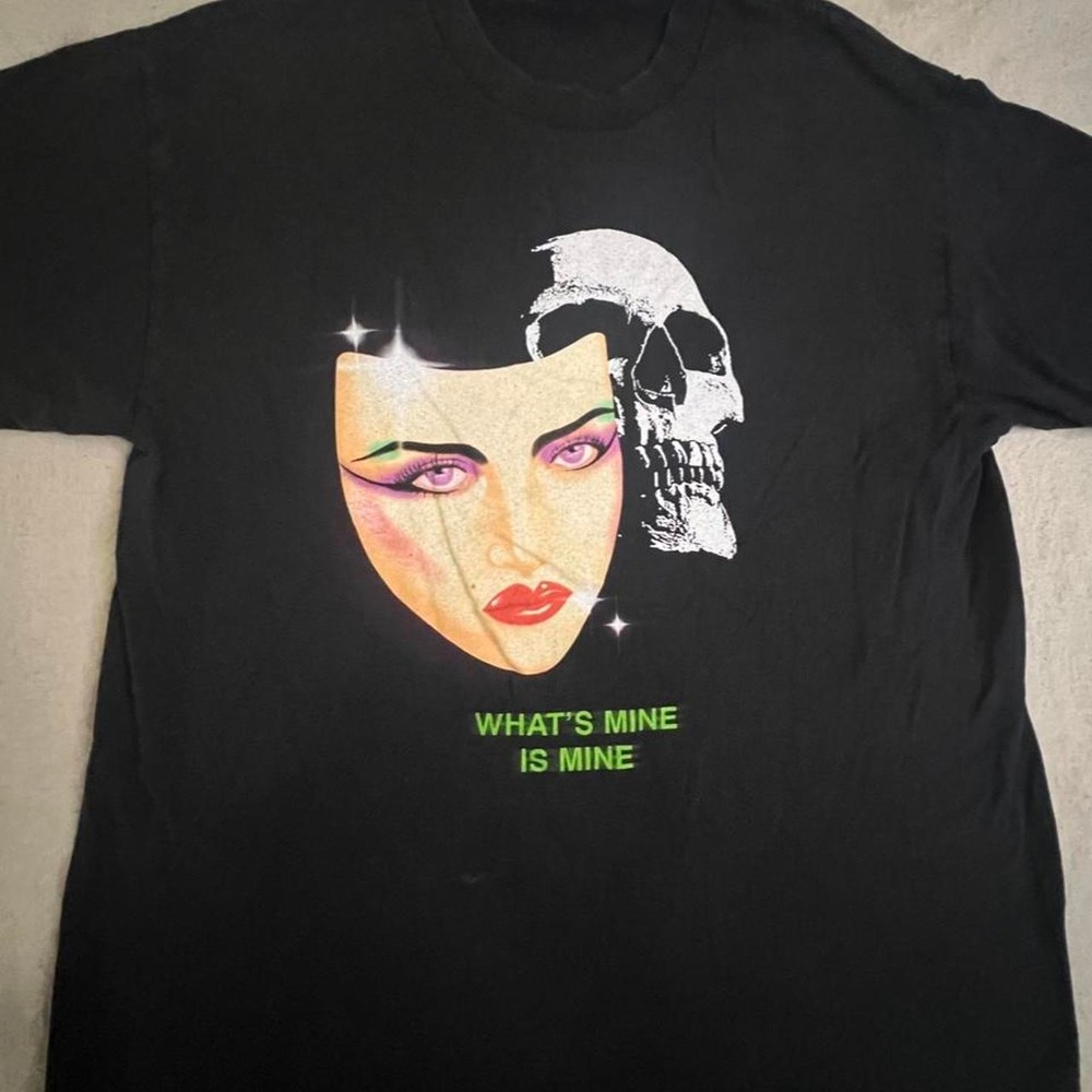 The Hundreds Samii Ryan Whats Mine Is Mine Black Graphic T-Shirt Mens Large
